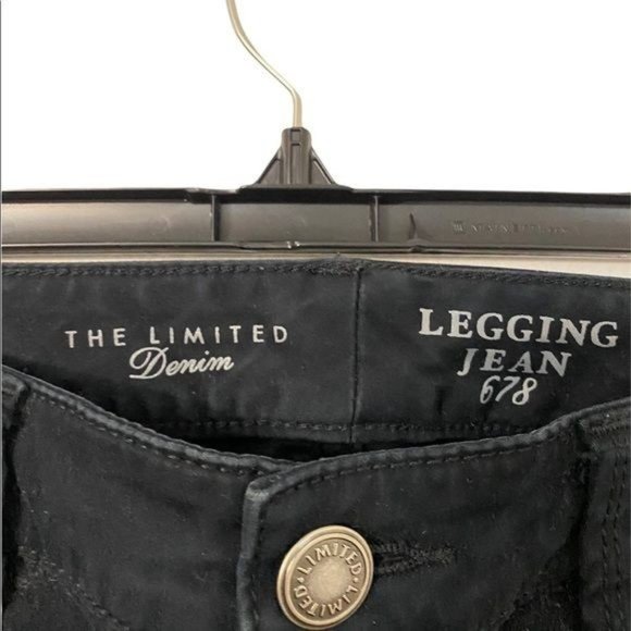 The limited denim Legging Jeans Size 4 Black - Picture 3 of 4